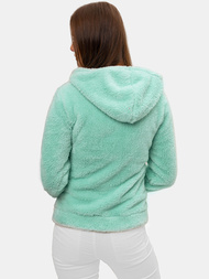 Bluza damska rozpinana z kapturem jasno-niebieska OZONEE JS/HH007/41Z