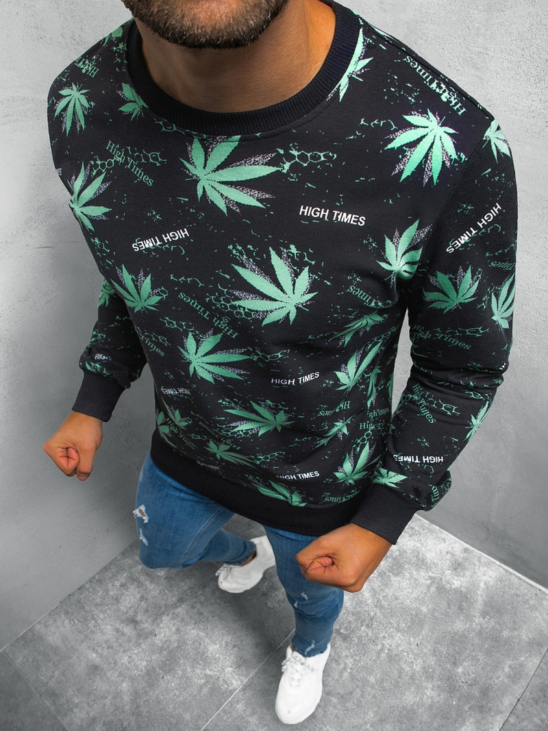 Bluza męska czarna OZONEE O/BZ1101Z