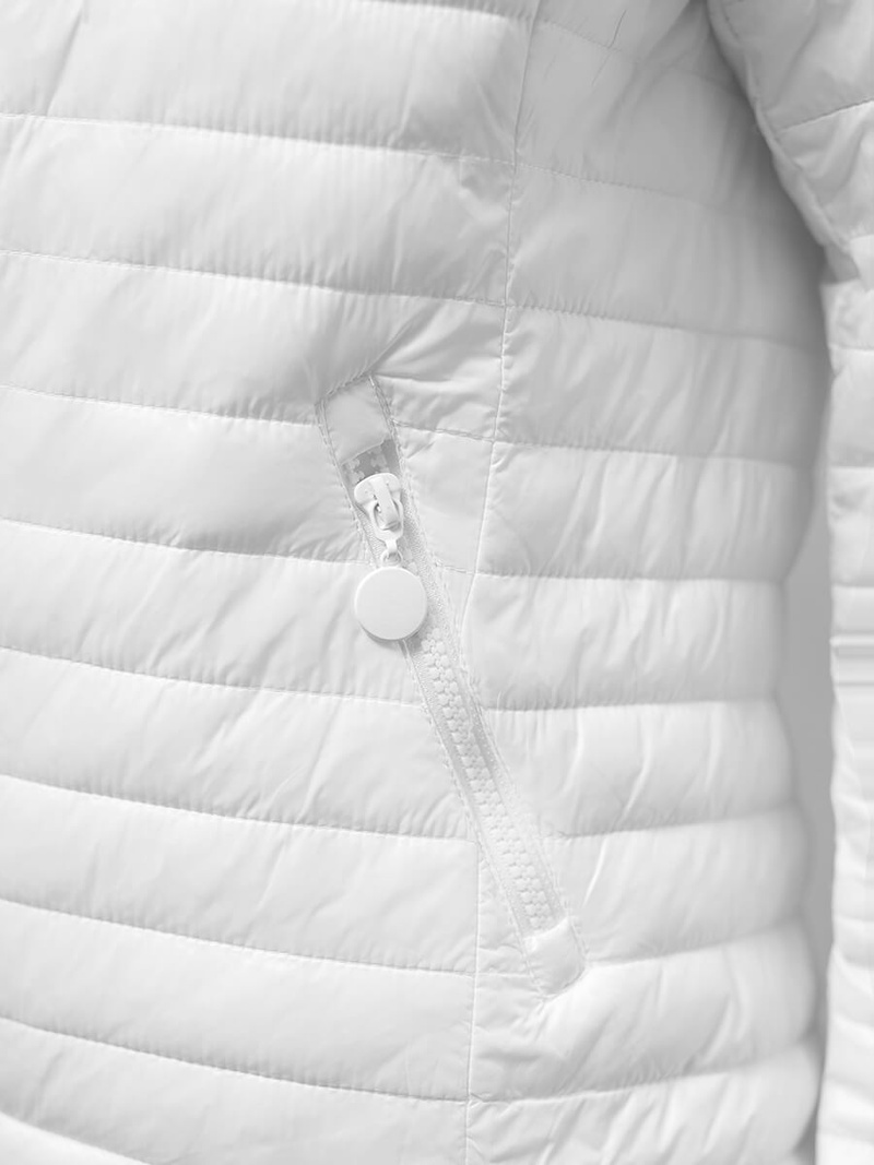 Kurtka damska pikowana biała OZONEE O/H117