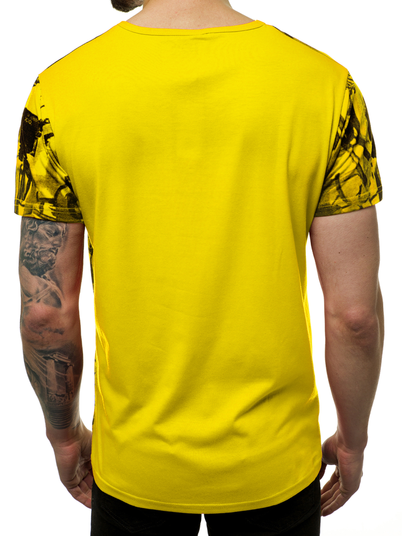 T-Shirt męski żółty OZONEE JS/KS1987