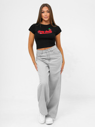 T-shirt damski czarny OZONEE JS/R62744