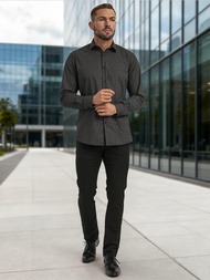 Cорочка чоловіча чорна OZONEE V/V184