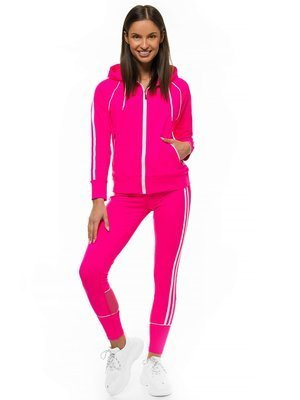 Komplet sportowy dwuczęściowy damski różowy OZONEE JS/HD070/51