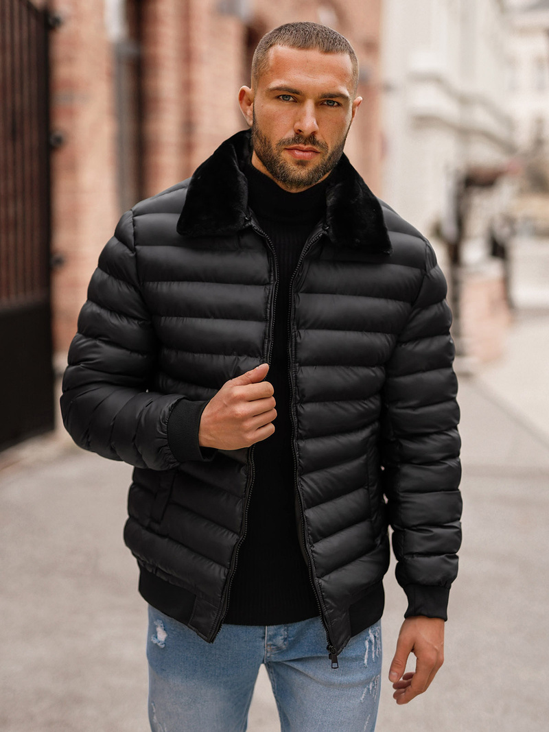 Куртка чоловіча чорна OZONEE JS/31M5012Z