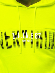Толстовка з капюшоном чоловіча Жовта-неон OZONEE MACH/3123