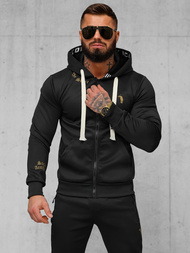 Komplet dresowy męski czarny OZONEE O/LN11675