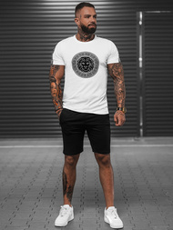 Чоловічий спортивний комплект Бiло-Чорний OZONEE O/HM788Z