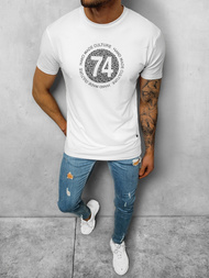 T-Shirt męski biały OZONEE NB/3003