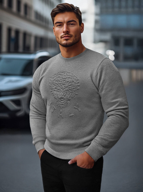 Bluza męska grafitowa OZONEE NB/MF2010