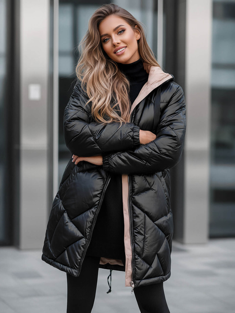 Куртка жіноча чорна OZONEE JS/5M3189/392Z