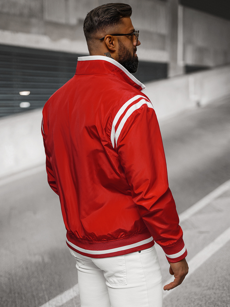 Kurtka męska czerwona OZONEE JS/5M3218/270