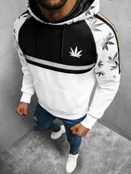 Bluza z kapturem męska biała OZONEE O/HM620