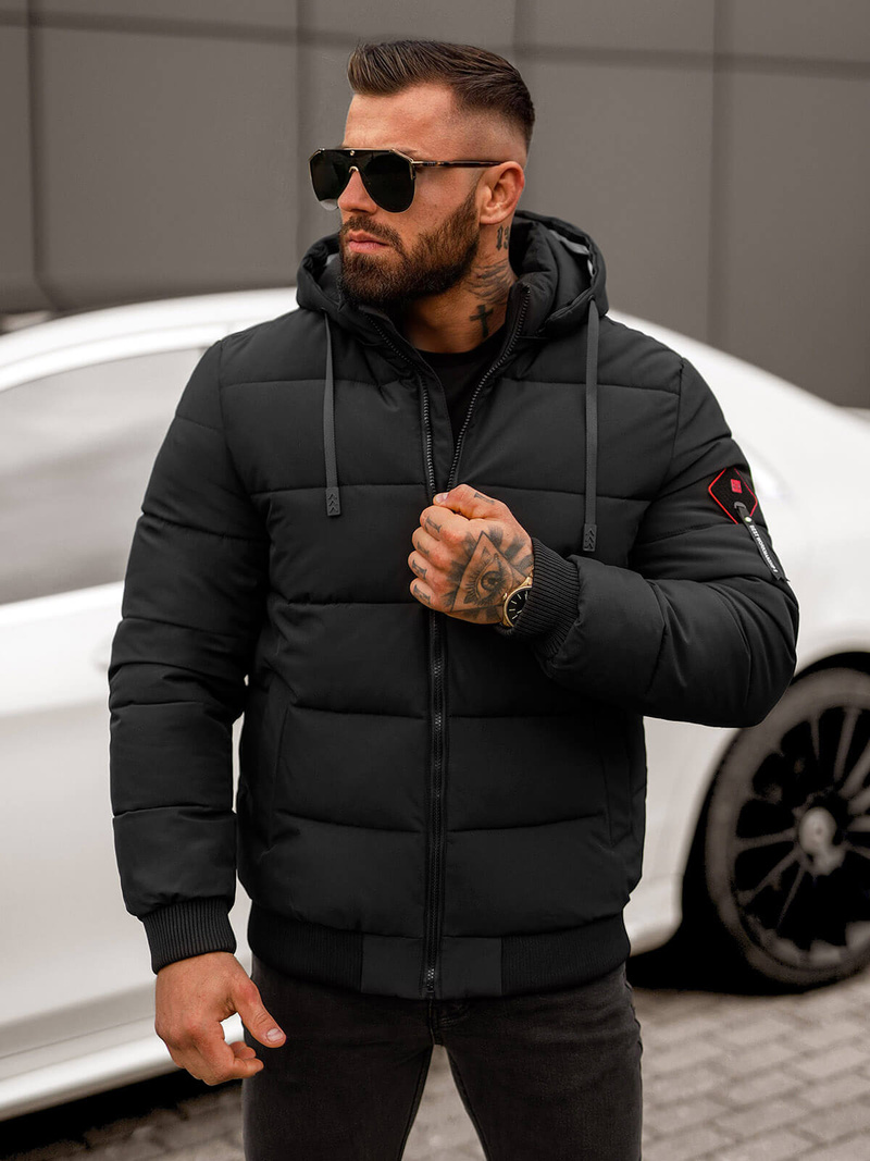 Куртка зимова чоловіча чорна OZONEE JS/31M5031/392