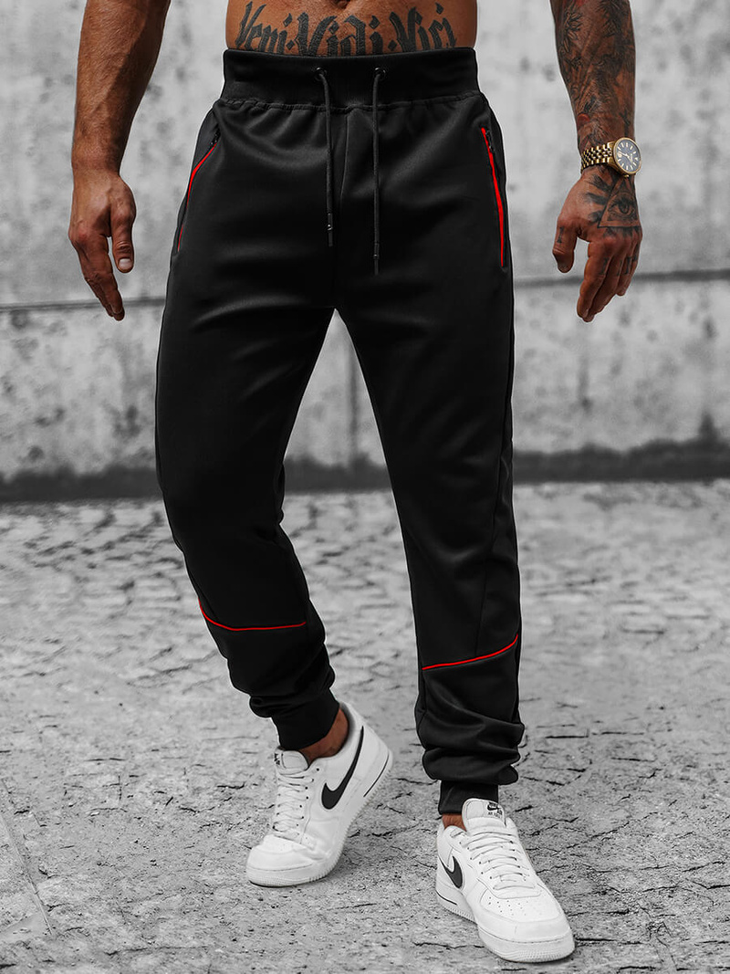 Штани Cпортивні Чоловічі Чорнi OZONEE JS/8K175