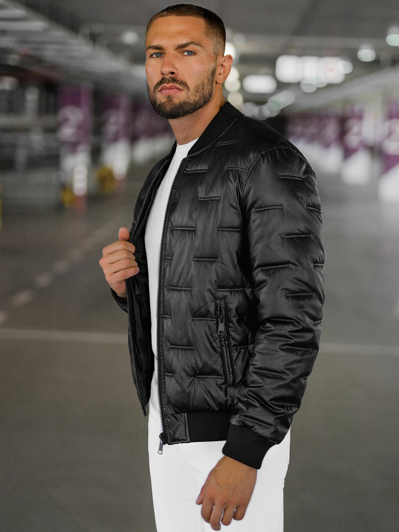 Куртка чоловіча чорна OZONEE O/11Z8099Z