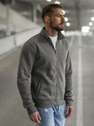 Bluza męska rozpinana ciemno-szara OZONEE JS/2002Z