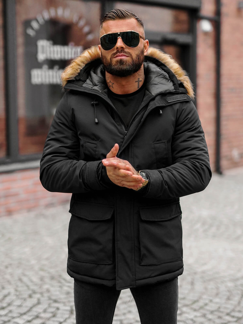 Куртка Чоловіча Чорна OZONEE JS/5M779/392Z