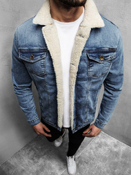 Kurtka męska jeans jasno-niebieska OZONEE BN/5941Z