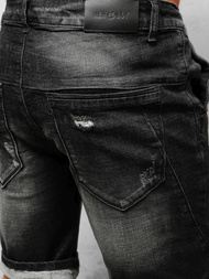 Spodenki męskie jeansowe czarne OZONEE NB/MP0042N