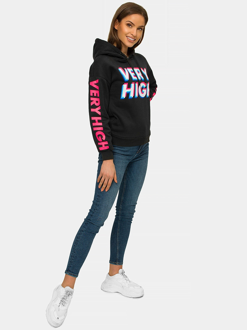 Жіноча Толстовка Чорна OZONEE JS/B26012