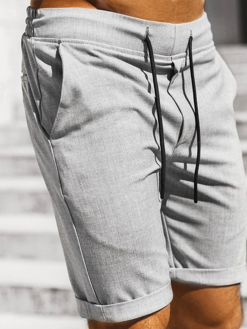 Spodenki męskie chinos szare OZONEE DJ/1008