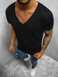 T-Shirt męski czarny OZONEE NB/3010