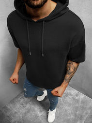 Bluza z kapturem męska czarna OZONEE B/20402009Z