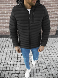 Kurtka zimowa męska pikowana czarna OZONEE JS/M13057/392Z