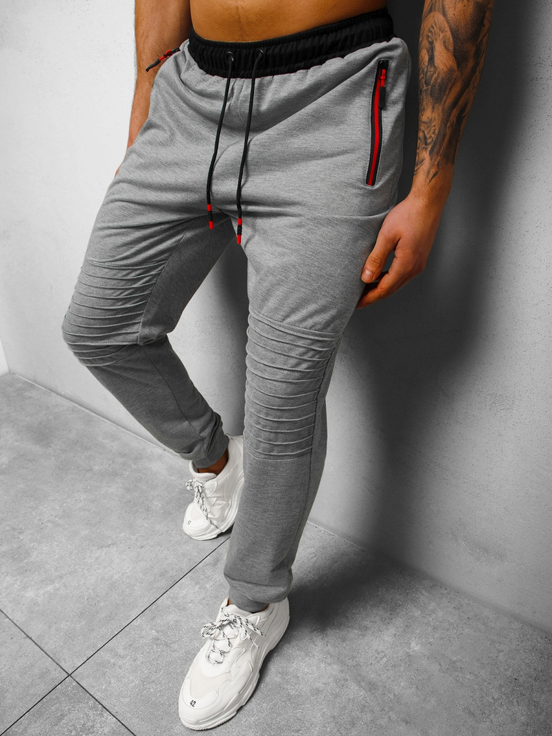 Spodnie dresowe męskie szare OZONEE JS/68K10328