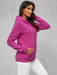 Bluza damska rozpinana z kapturem jasno-fioletowa OZONEE JS/W03/57Z