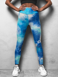 Legginsy damskie błękitne OZONEE JS/YW88030Z