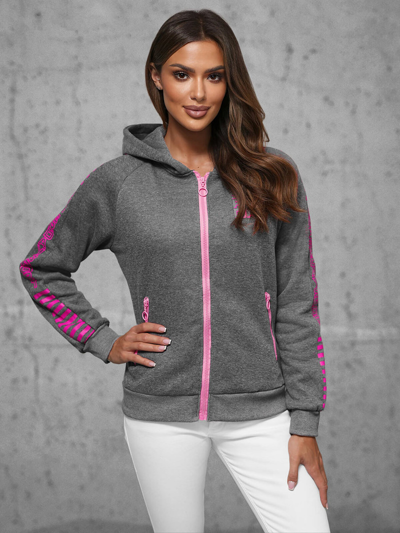 Жіноча tолстовка графіт OZONEE JS/KSW3012Z