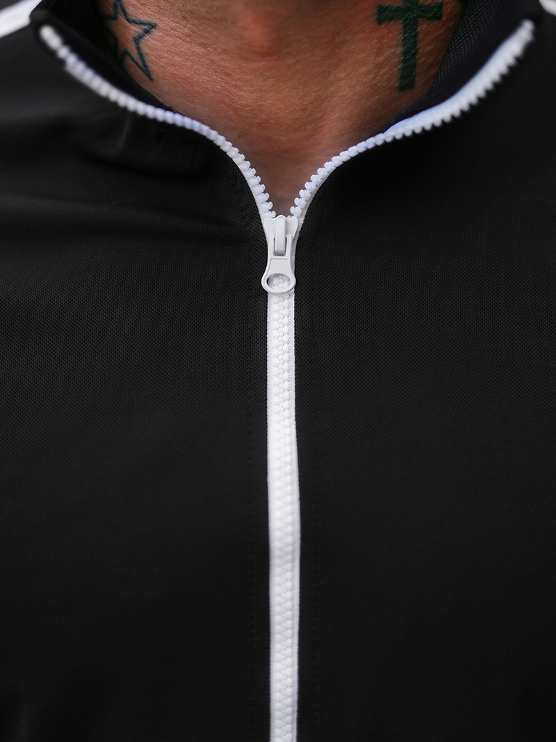 Bluza męska rozpinana czarna OZONEE O/2126Z