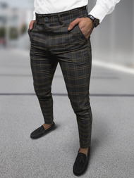 Spodnie męskie chino materiałowe grafitowe OZONEE DJ/5632