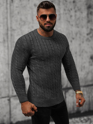 Sweter męski grafitowy OZONEE NB/MM6021/3Z