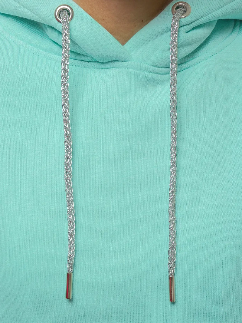 Bluza z kapturem damska miętowa OZONEE O/12102