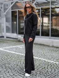 Komplet dresowy damski dwuczęściowy czarny OZONEE JS/26C8803/3