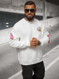 Bluza oversize biała OZONEE O/SWE23041