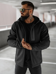 Куртка софтшелл чоловіча чорна OZONEE JS/27B6513/3Z