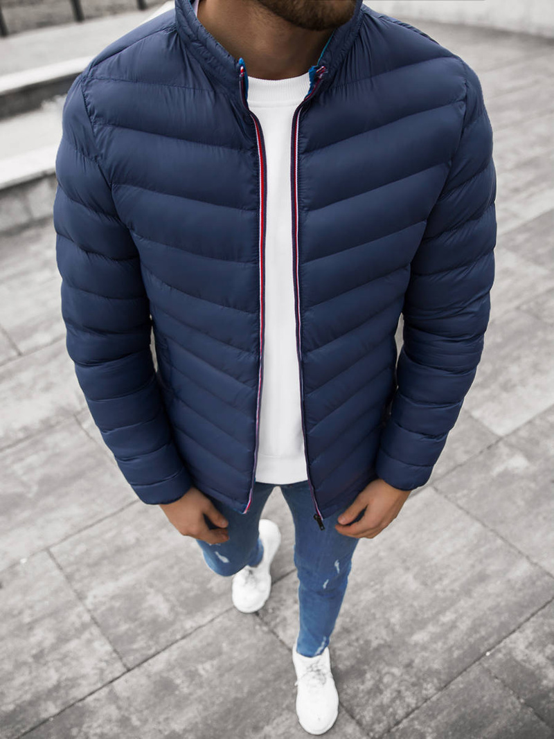 Kurtka męska przejściowa granatowa OZONEE JB/JP1100Z