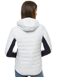 Kurtka damska biało-granatowa OZONEE JS/KSW4006