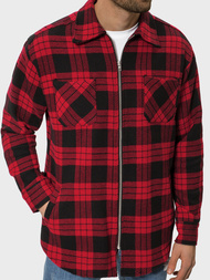 Сорочка чоловіча Червоно-Чорна OZONEE B/20402056