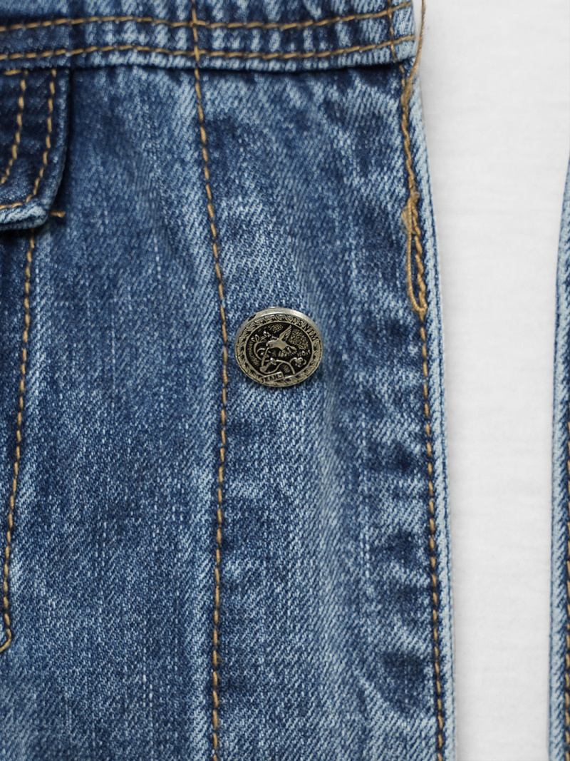 Чоловіча джинсова куртка Синя OZONEE NB/MJ505B