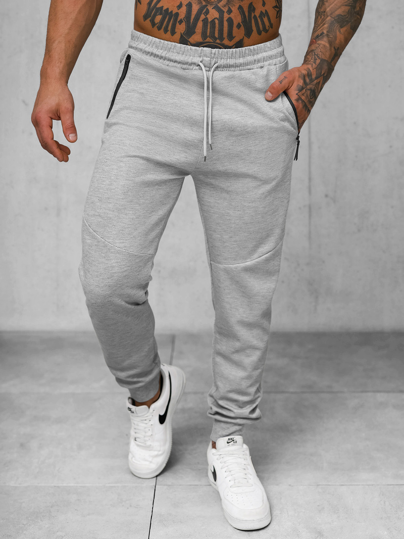 Spodnie dresowe męskie szare OZONEE JS/15K1818/2