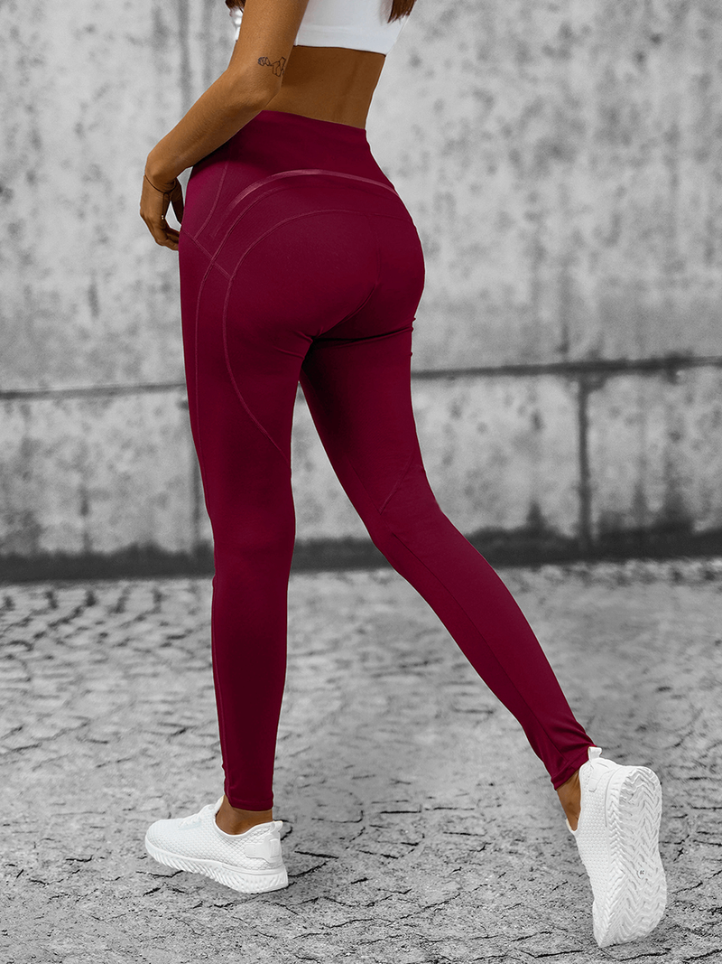 Legginsy damskie bordowe OZONEE O/YY9276