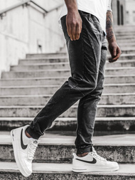 Spodnie męskie jogger czarne OZONEE JS/KK1098