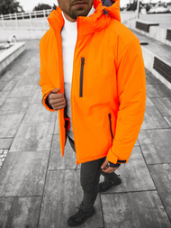 Kurtka zimowa męska pomarańczowa OZONEE JS/HH011/48Z