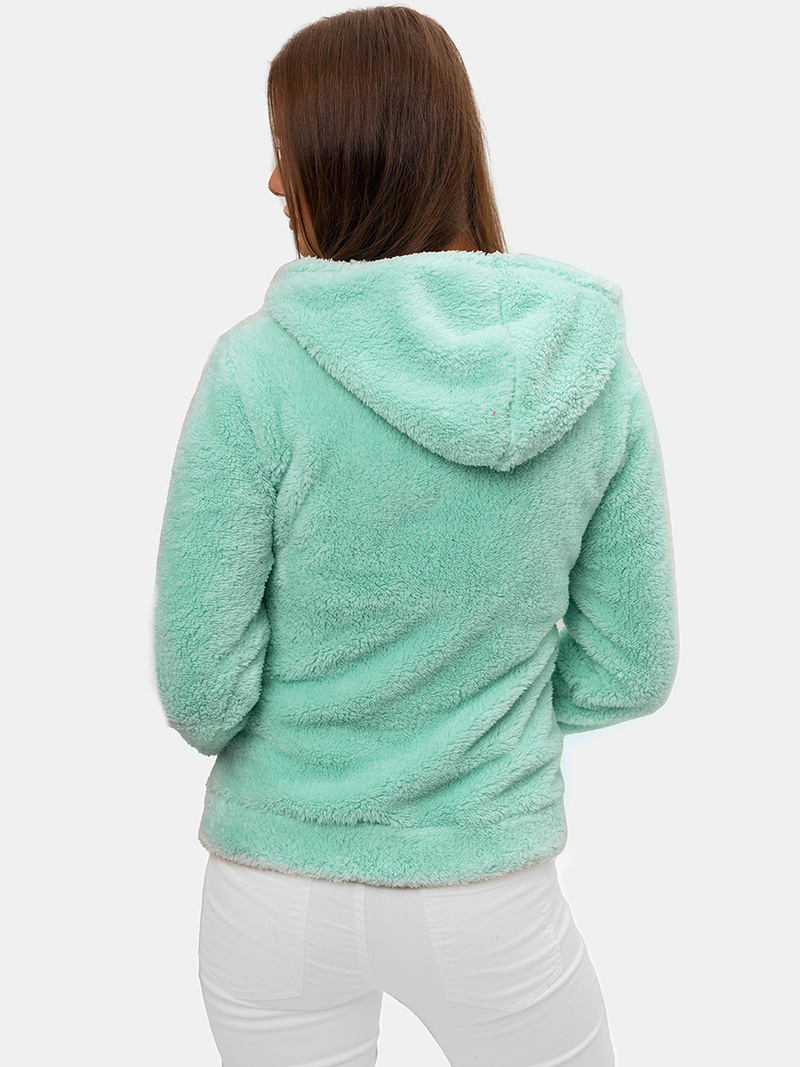 Bluza damska rozpinana z kapturem jasno-niebieska OZONEE JS/HH007/41Z
