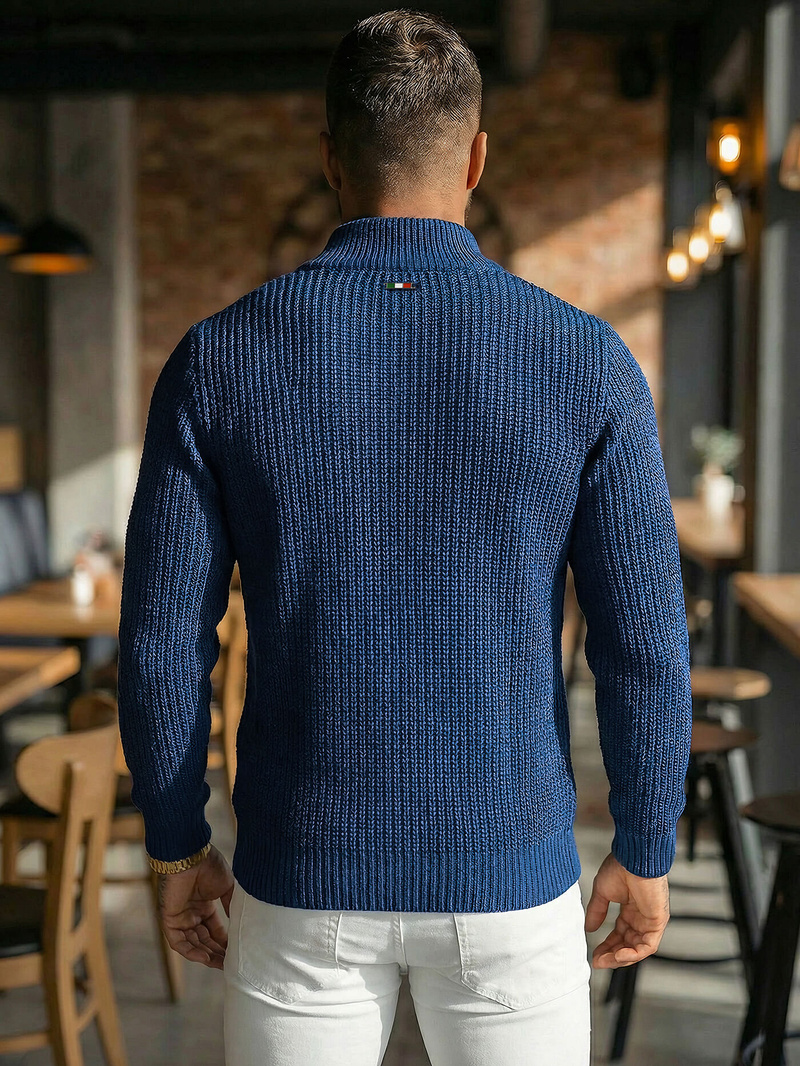 Sweter męski granatowy OZONEE NB/MM6020/6Z