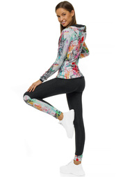 Komplet sportowy dwuczęściowy damski kolorowy OZONEE O/MS020